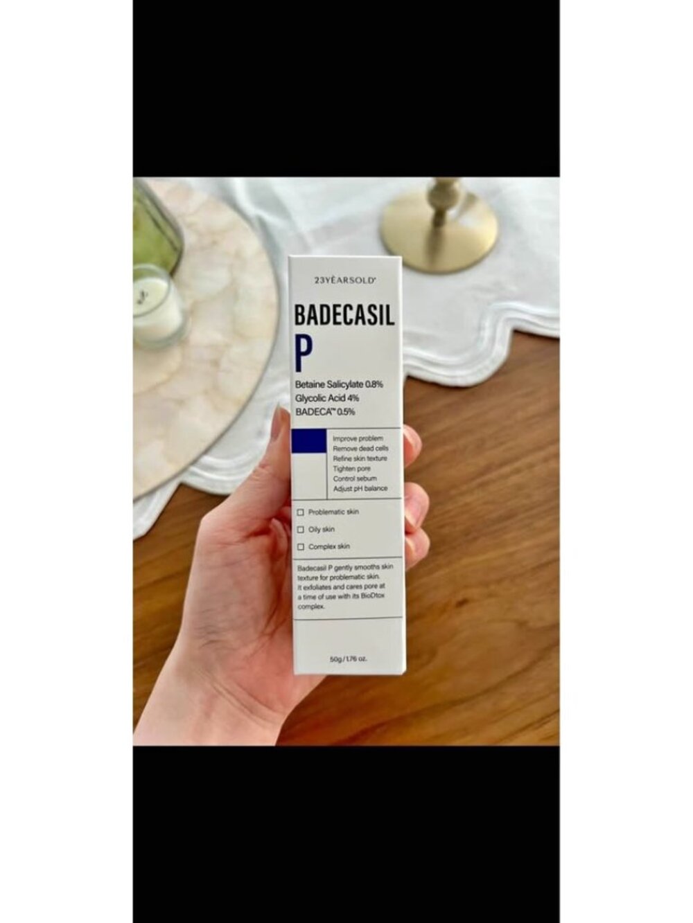 Korean Derma acne sensitive Badecasil P cream 50g
